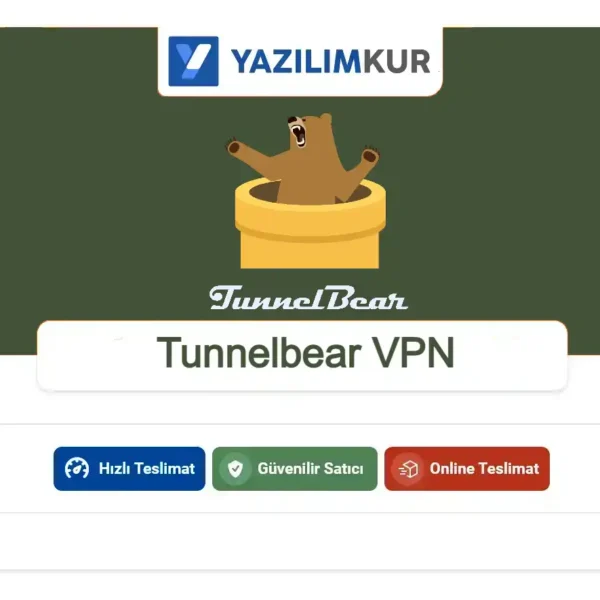 Tunnelbear VPN 1 Yıllık Satın Al